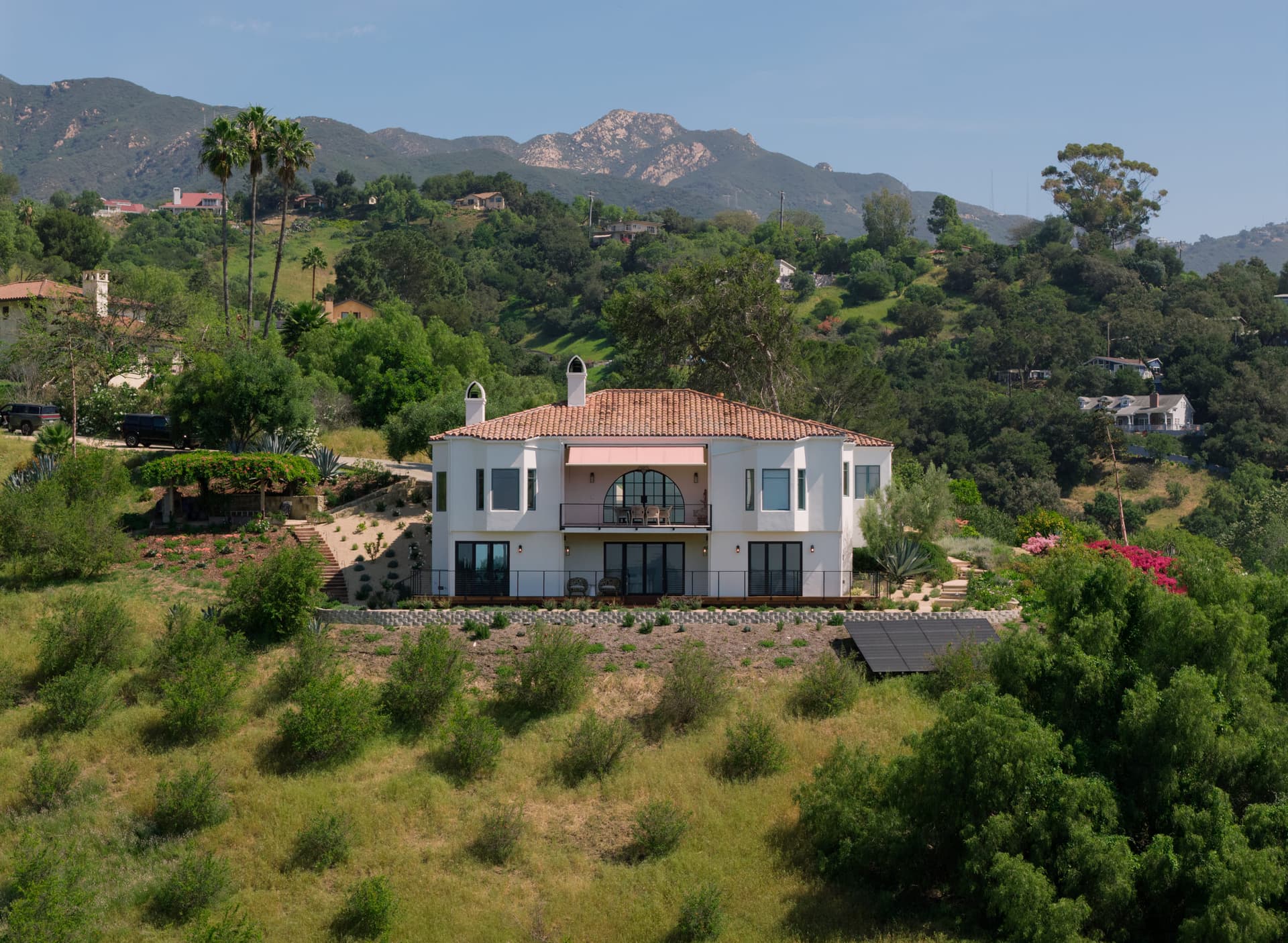 A Mission Canyon residence set into the hillside above Santa Barbara.